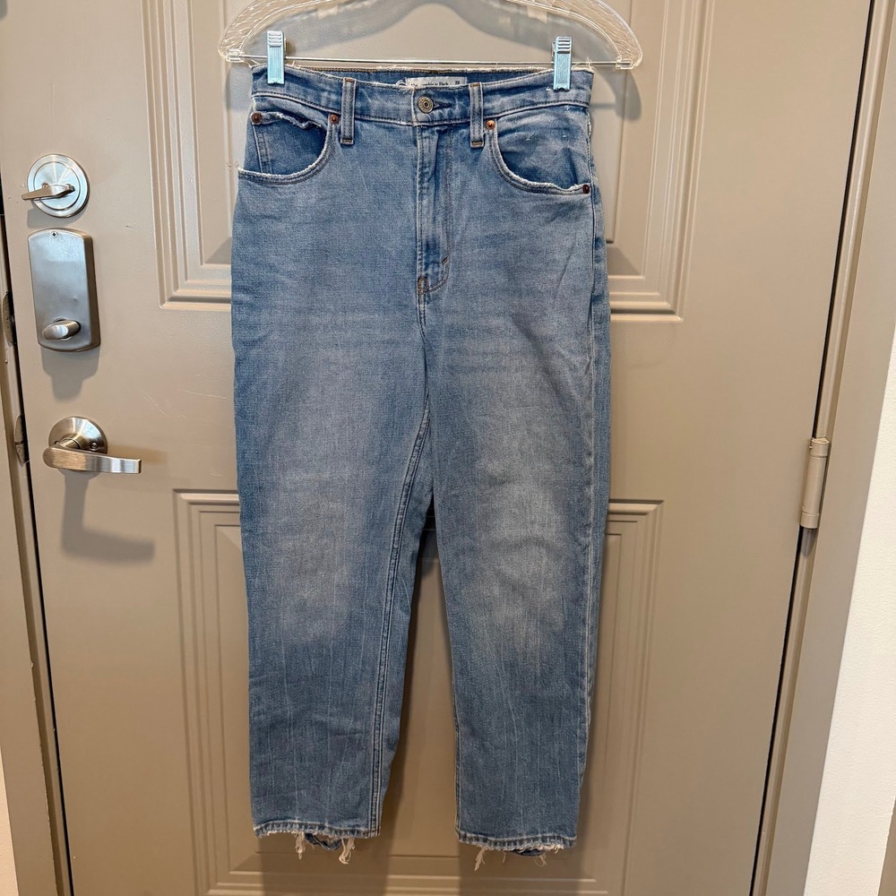 Abercrombie & Fitch The Ankle Straight‎ Ultra High Rise Jeans 26/2S Curve Love